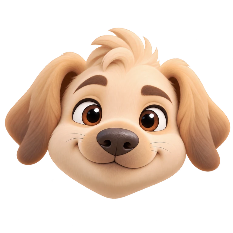 Canis confident dog face
