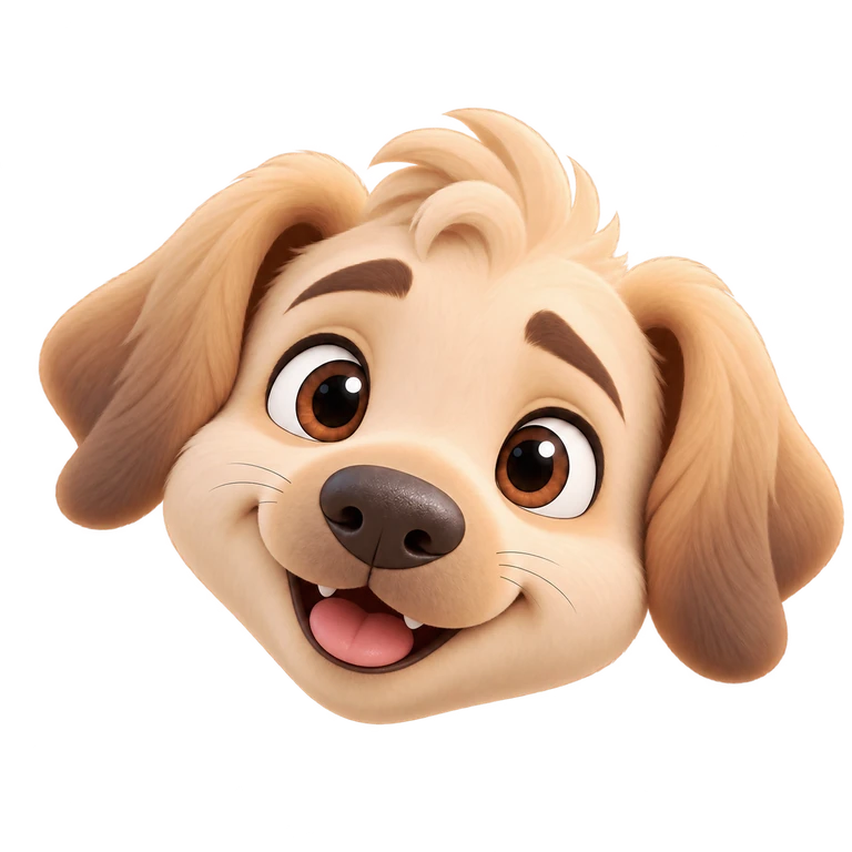 Curious Canis face